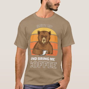 Camiseta Tráeme café Oso matutino Bebedor de café