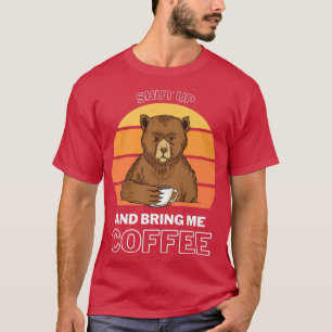 Camiseta Tráeme café Oso matutino Bebedor de café Premiu