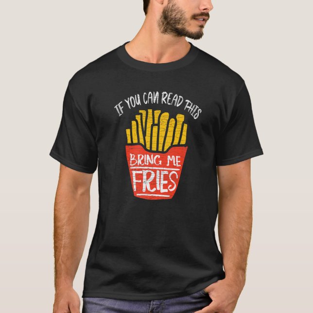 Camiseta Tráeme Fries Francés Fry Premium (Anverso)