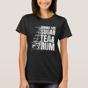 Camiseta Tráeme té azucarado y ron Homenaje a la canción m