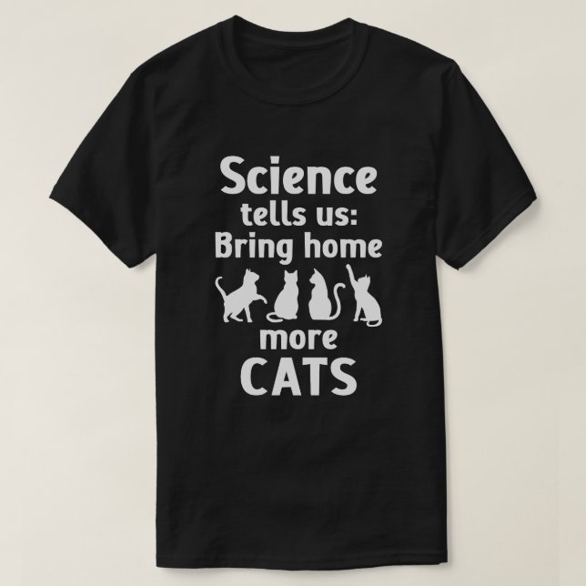 Camiseta Traer a casa más gatos (Diseño del anverso)