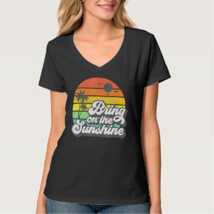 Camiseta Traer A La Playa Sunshine Retro Vacaciones Verano