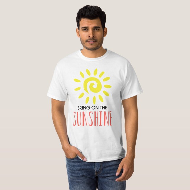 Camiseta Traer el blanco de los hombres del sol (Anverso completo)