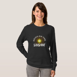 Camiseta Traer El Diseño Sunshine - Manga Larga Básica