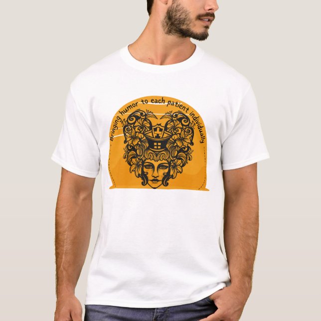 Camiseta Traer humor a cada paciente individualmente (Anverso)