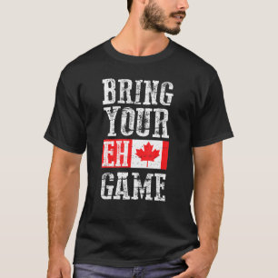 Camiseta Traer tu Eh Game Canada Flag Equipo canadiense