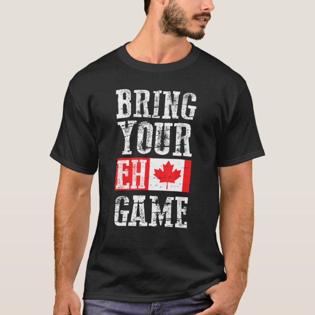 Camiseta Traer tu Eh Game Canada Flag Equipo canadiense (Anverso)