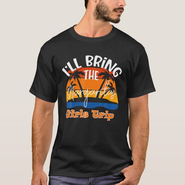 Camiseta Traeré a Margaritas, divertida excursión de Chicas (Anverso)