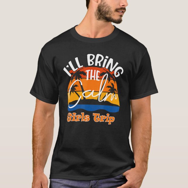 Camiseta Traeré el viaje de Chicas tranquilos (Anverso)