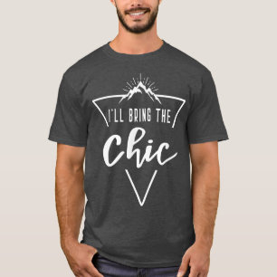 Camiseta Traeré las novias chic de la cabaña de campamento