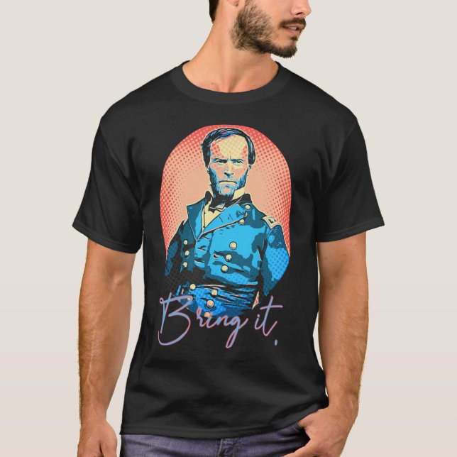 Camiseta Traerlo - William Tecumseh Sherman Pop-Art Style (Anverso)