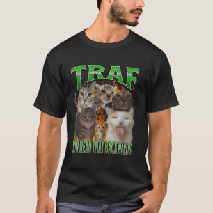 Camiseta TRAF Ahora Lee Eso Al Revés Funny Cat Meme Bootle