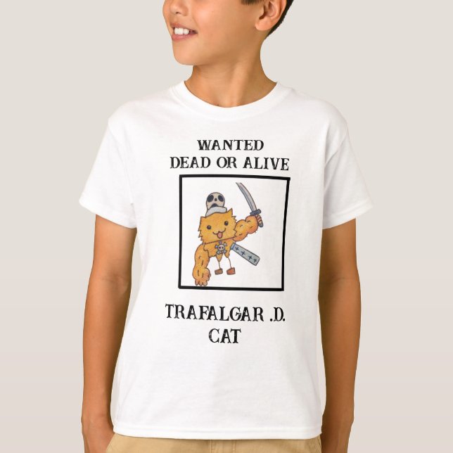 Camiseta Trafalgar .D. Gato (Anverso)