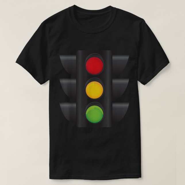 Camiseta Traffic Light Halloween Costume Stop Go Green Yell (Diseño del anverso)