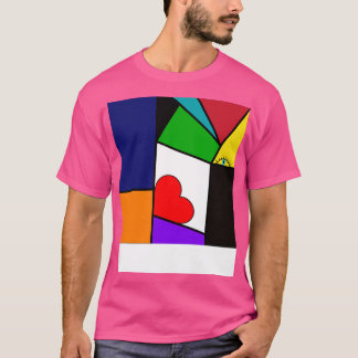 Camiseta Tráfico cubismo boca y ojo