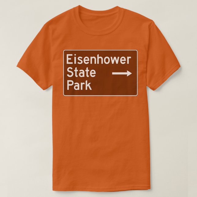Camiseta Tráfico de la Autopista Brown en el Parque Estatal (Diseño del anverso)
