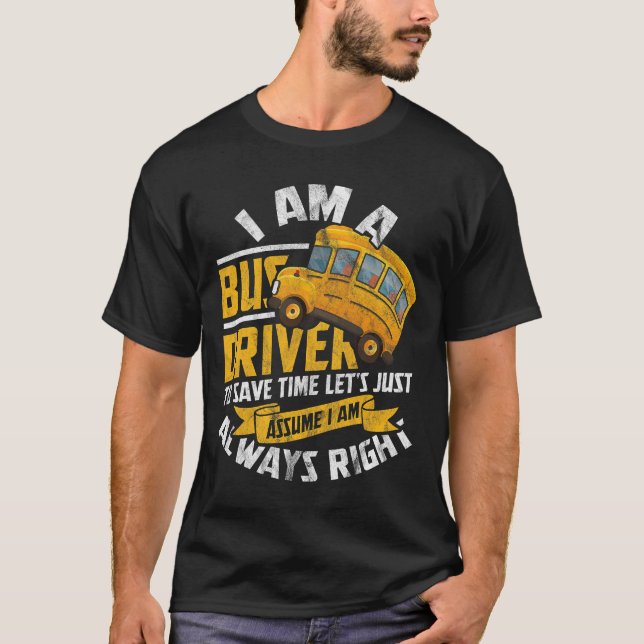 Camiseta Tráfico de la escuela de conductores de autobús de (Anverso)