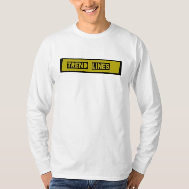 Camiseta Tráfico de líneas de tendencia (Anverso)