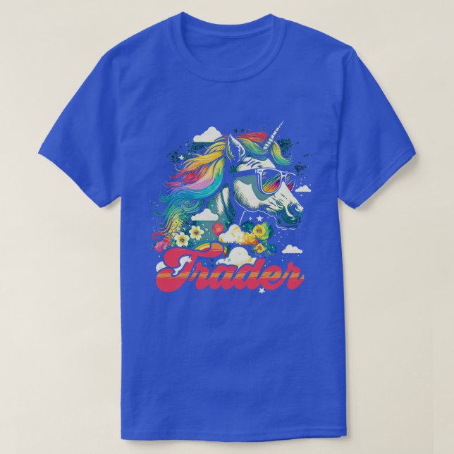 Camiseta Tráfico de unicornio arcoiris (Diseño del anverso)
