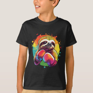 Camiseta Tragamonedas En Guantes De Boxeo Fondo Arcoiris