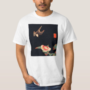 Camiseta Tragar y Camellia (1900) por Ito Jakuchu