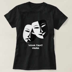 Camiseta Tragedia de la mascarilla del teatro Personalizado