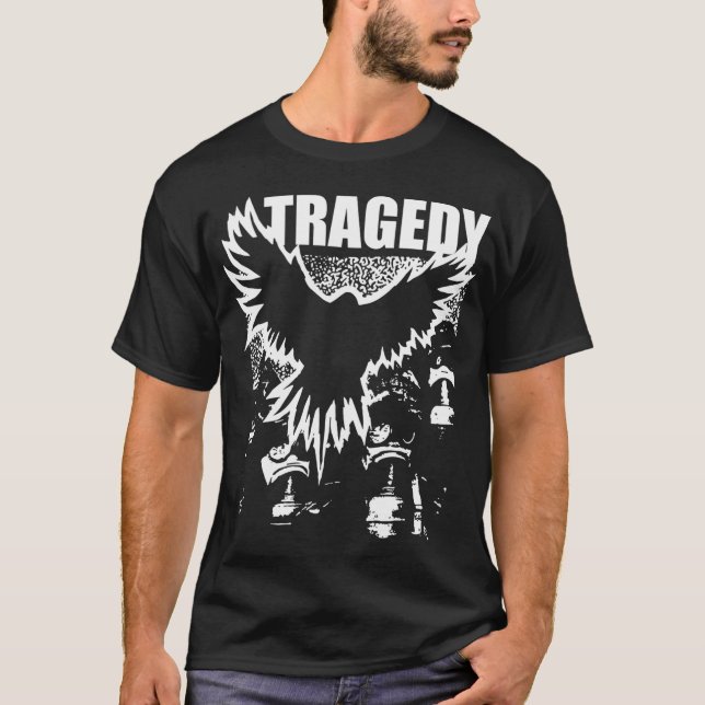 Camiseta Tragedia La Guerra Continúa (Anverso)