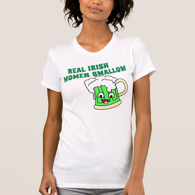 Camiseta Trago irlandés real de las mujeres (Anverso)
