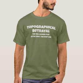 Camiseta Traición Topográfica La Mapa Mintió Texto Divertid