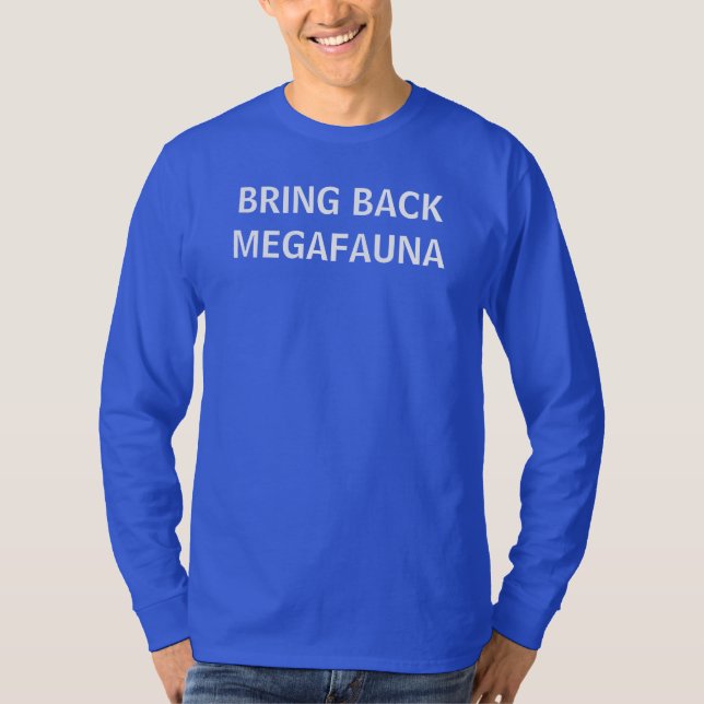CAMISETA TRAIGA DETRÁS MEGAFAUNA (Anverso)