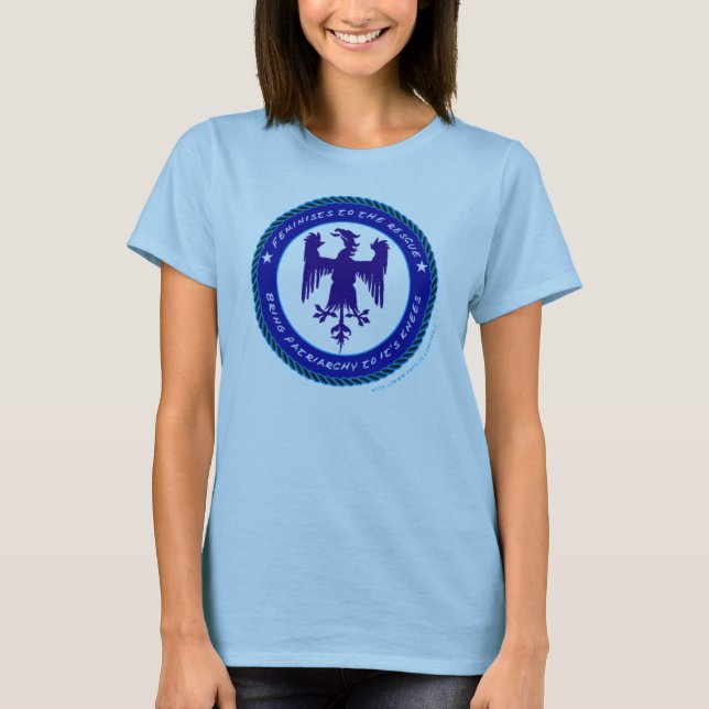 Camiseta ¡Traiga el patriarcado a sus rodillas! (Anverso)