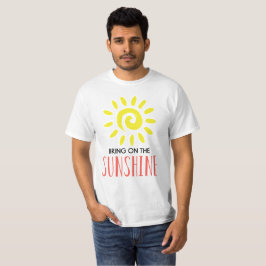Camiseta Traiga el sol hombres blanco