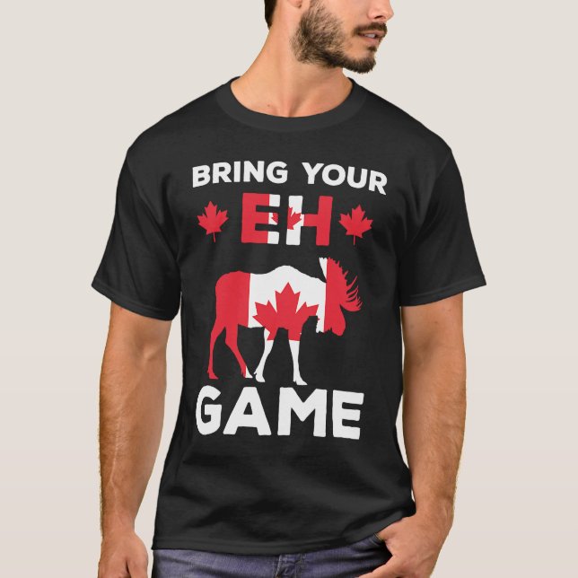Camiseta Traiga su juego Retro Funny Canadá (Anverso)