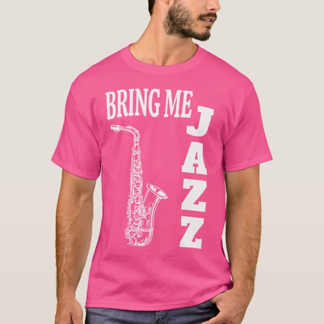 Camiseta Tráigame Jazz Funny Sax Solos Jazz Lovers (Anverso)