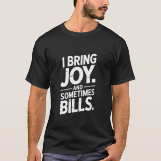Camiseta Traigo Alegría y a Veces Facturas Humor Adulto Div