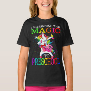 Camiseta Traigo la magia a la Unicornio preescolar