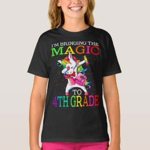 Camiseta Traigo la magia a Unicornio de cuarto grado