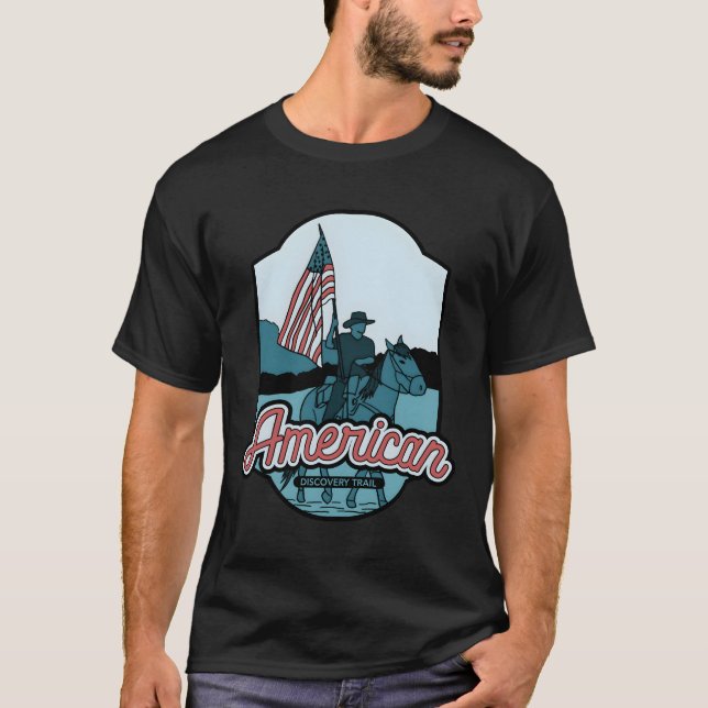 Camiseta Trail Americano de Descubrimiento - equitación (Anverso)