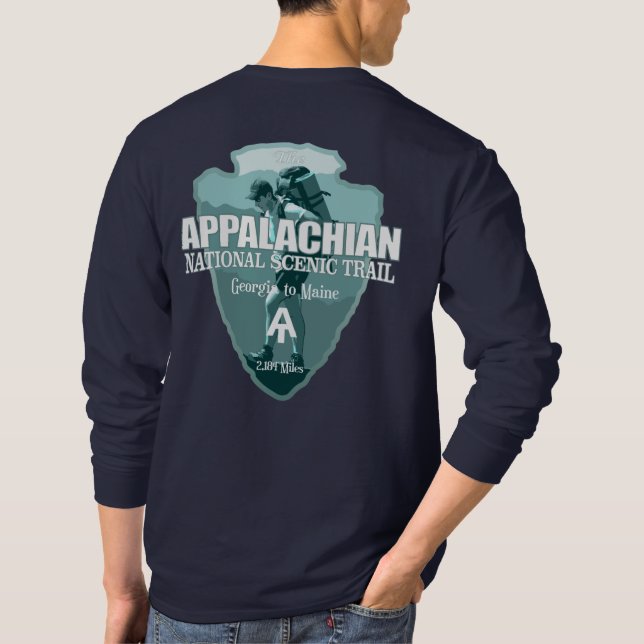 Camiseta Trail appalachiano (punta de flecha T) (Reverso)