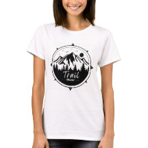 Camiseta Trail Blazer con fondo de montaña