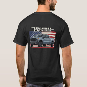 Camiseta Trail Boss patriota gris camión americano