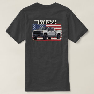 Camiseta Trail Boss patriótica camioneta Silver am