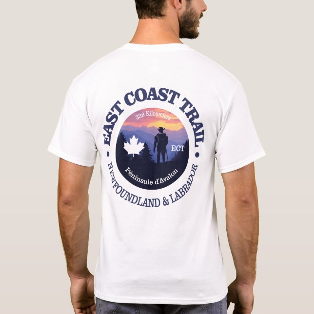 Camiseta Trail de la costa este (rd2) (Reverso)