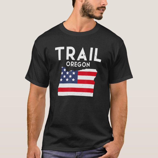 Camiseta Trail Oregon Estados Unidos América Viaje Oregonio (Anverso)