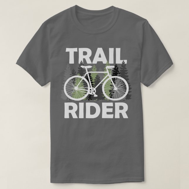 Camiseta Trail Rider Mountain Bike Riding Biker Bicylce Cyc (Diseño del anverso)