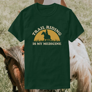 Camiseta Trail Riding es mi medicina   Hípica