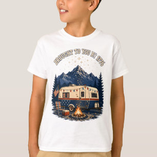 Camiseta Trailer de Campingue del 4 de Julio en las Montaña