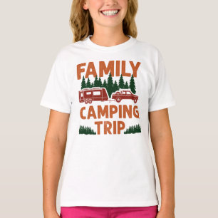 Camiseta Trailer Rv Caravan de Camping Familiar