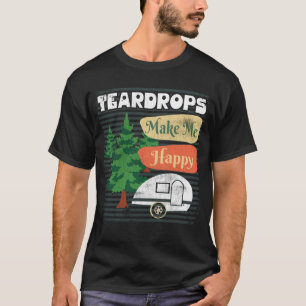 Camiseta Trailers de lágrimas me hacen feliz Camper Retro