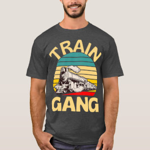 Camiseta Train Gang Railway Train Locomotive Fun